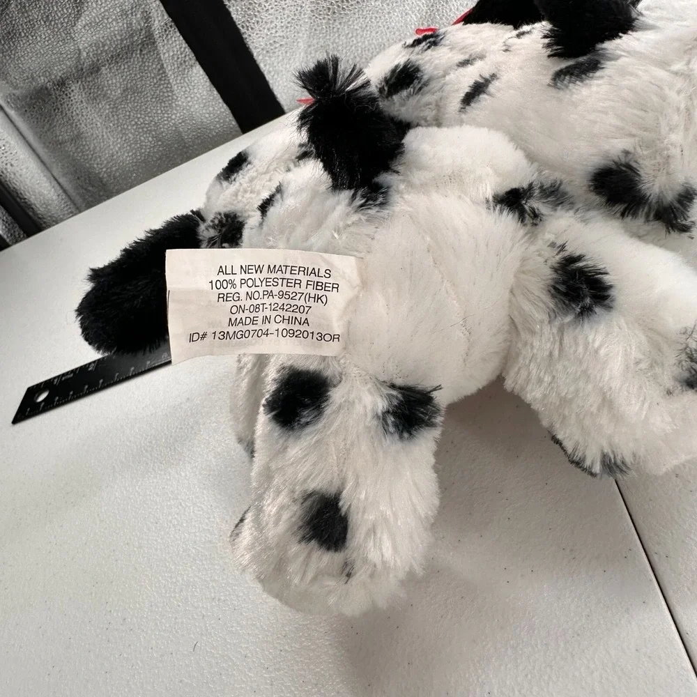 Megatoys Dalmatian Puppy Plush Pair Red Bows 8